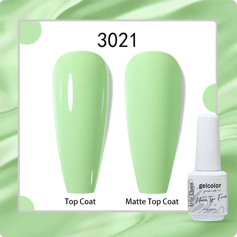 Arte Clavo 8ml HEMA TPO Free Gel Nail Polish Nail Art Manicure Semi Permanent Gel UV Hybrid Varnishes Base Top Coat Enamels New