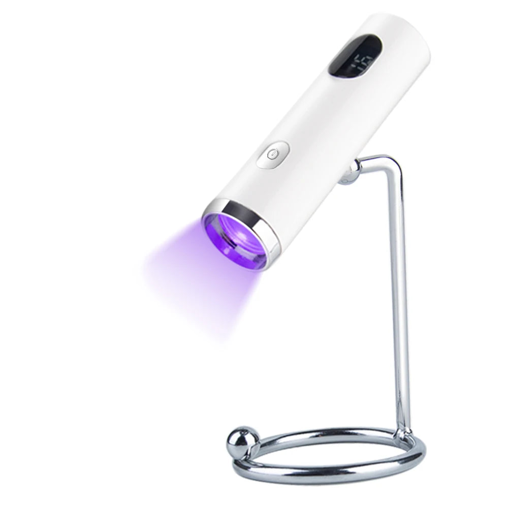 NAILPOP Portable Magnetic Pink UV Nail Lamp Handheld USB Rechargeable Gel Nails Lamp Detachable And Usable for Professional Use