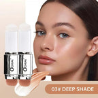 2-in-1 Temperature Changing Foundation Stick Facial Coverage Blemishes Pores Double-Headed Face Matte Foundation Cream Makeup
