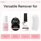 Makartt Super Strong Nail Glue and Glue Remover ,Quick Glue Debonder | Easy Removal with a Dropper Applicator For Press On Nails