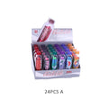 24PCS Moisturizing Lip Balm Color Changing Lip Balm Cute Kawaii Soda Flavored Lips Makeup Girl Party Supplies Great Gifts