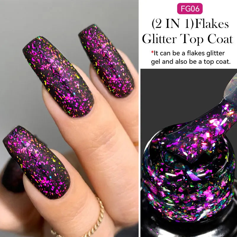 LILYCUTE Nude Crystal Rubber Base Gel Nail Polish Natural Color Semi Permanent UV Gel Soak Off Self Leveling Nail Gel Varnishes