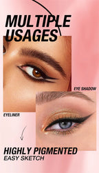 Waterproof Eyeliner Gel Pencil Gold Brown Lying Silkworm Pen Soft Easy Wear High Pigment Matte Eyeliner Lasting Shiny Eye Makeup