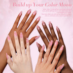 BORN PRETTY 250g Light Pink Jelly Gel Nail Polish Nude Milky White Peach Translucent Color UV LED Soak Off Nail Salon Varnish