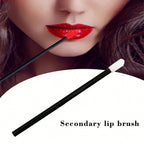 100pcs/Set Disposable Lip Brushes, Makeup Applicator Wands For Lipstick, Lip Gloss, Cosmetic Beauty Tools Kit,Giveaways