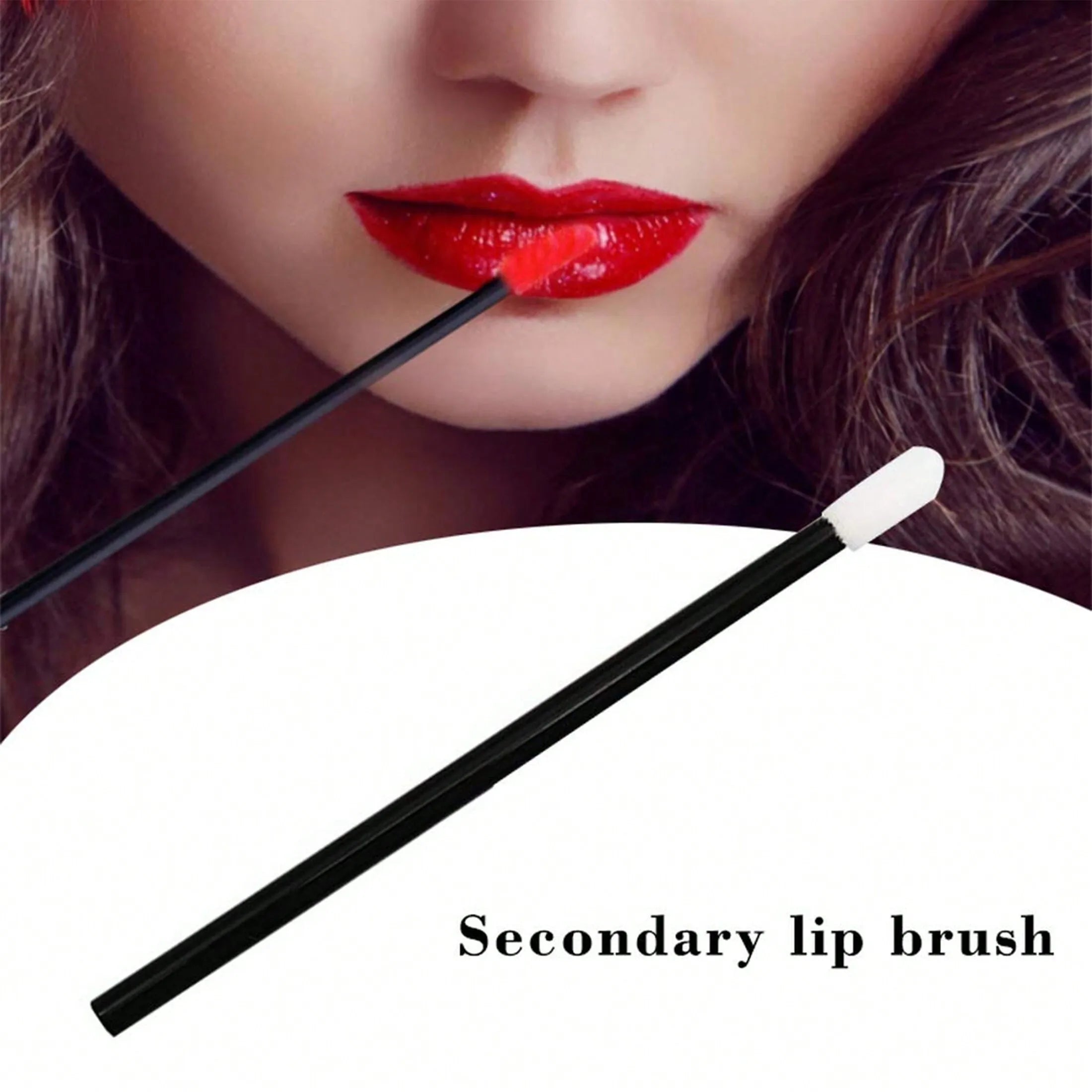 100pcs/Set Disposable Lip Brushes, Makeup Applicator Wands For Lipstick, Lip Gloss, Cosmetic Beauty Tools Kit,Giveaways