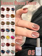 MIANEL 12ML 1-12pcs Jiannan Bistro Cat Eye Gel Nail Polish Blue Nails White Nails Pink Nails Nail Art Use Nail Supplies