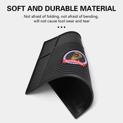 Silicone Barber Magnetic Tray Hairdressing Antiskid Storage Mat Non-Slip Heat Resistant Salon Table Cushion Pad