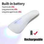 LINMANDA Handheld UV LED Nail Lamp USB Rechargeable Mini Manicure Lamp Nail Dryer With 5 Lamp Beads Quick Drying Gel Nail Polish