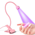 Nail Dryer Light UV Nail lamp 395nm Wavelength Clip-on Desk Mini USB For Gel Nails ongle Manicure Salon Tools