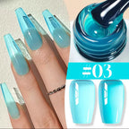 10ML 1-24PCS Milk White Jelly Gel Nail Polish Nail Art 2025 New Popular Nail Supplies UV LED Light Nails Autumn Nails