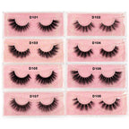 False Eyelashes 3D Mink Lashes Soft Fluffy Natural Long Fake Lashes Full Stripe False Eyelash Volume Eye Lashes for Makeup D101