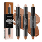 YANQINA Double-heads Contour & Highlight  Stick Sculpted Shading and V-Shape Facial Sculpting Two-in-one Concealer Pen Makeup