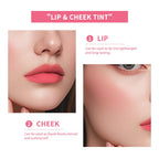 6Colors Water Lip Stain Moisturizing Lip Glaze Long Lasting Lip Ink Face Lip Dual Purpose Waterproof Liquid Cosmetic Makeup