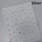 1PC 5D Korean Bronzing Nail Stickers Japanese Gold Silver Star Moon Luxury DIY Nail Art Decoration Decals Manicure Accessories