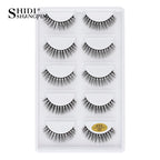 3/5 Pairs Hot Sale Natural Long 3D Mink Lashes Soft Short Faux Cils Handmade Fake Lashes Makeup Tool Eyelash Extension Maquiagem