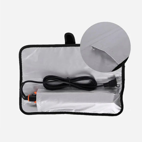 Heat Resistant Flat Iron Case Hair Straightener Mat Pouch Curling Holder Travel Organizer