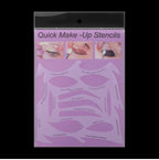 6 In 1 Silicone Eyeshadow Pads Eyeshadow Stencils Eye Makeup Stencils Stamp Eye Makeup Applicator Eyeliner Stencils Beauty Tools