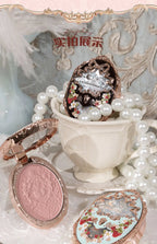 Flower Knows Strawberry Rococo Series Embossed Blush Fine Powder Makeup Smooth Long-Lasting Blusher Face Enhancing Makeup Color