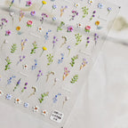 1pcs Dream Flower Window Shell Light Nail Art Stickers Japanese Flower Self Adhesive Stickers Press On Nails Decoration Decals