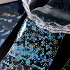 9PCS/Bag Nail Transfer Stickers Laser Patterns Holographic Design Gel Decal Foil Slider Art Decoration Manicure Accessories Tool