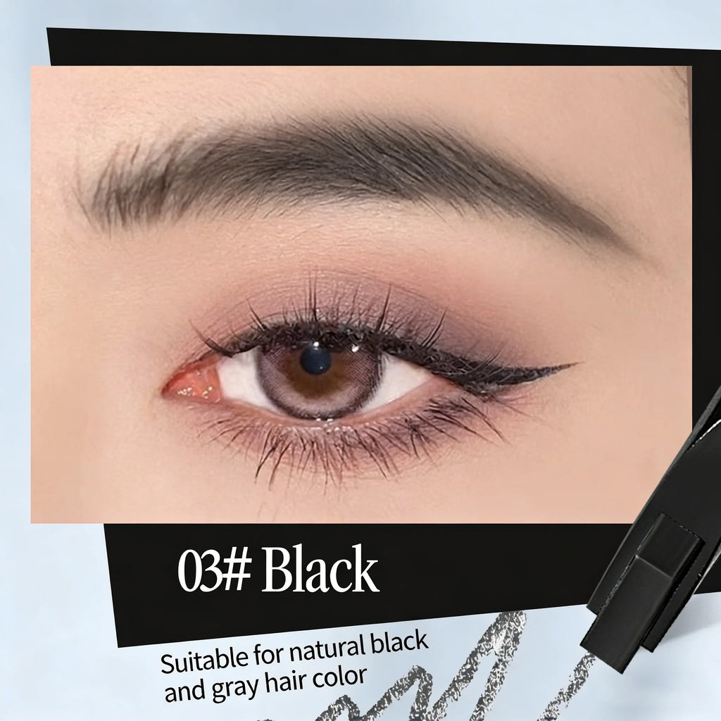 QXQY Eyebrow Pencil Automatic Rotating Double Head Long Lasting Natural Waterproof 5 Color Triangle Eyebrow Pen Make Up