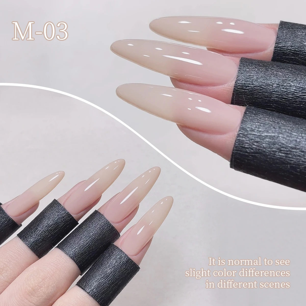 XEIJAYI 6Pcs 15ML Jelly Ice Transparent Nude Green Blue Green And Colorful And Pure Gel Nail Polish Set Peelable UV LED Gel Poli