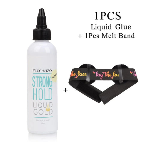 Clear Liquid Gold Lace Wig Glue For Bald Cap Beginner Friendly Strong Hold Lace Adhesive Gel Hair Bond And Wig Cap Easy To Apply