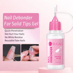 15ml wear nail needle tube nail polish remover solid patch glue UV jelly glue fast nail polish remover gentle and non-irritating