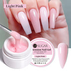 UR SUGAR Milky White Clear Pink Color 15ml Jelly Extension Nail Gel Polish Soak Off UV LED Gel Varnish Manicure Tips Tools