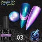 PUETNE 7.5ML Amber Moonlight Cat Magnetic Gel Nail Polish Winter Nails Jelly Glass Cat Eye Soak Off UV Semi-Permanent Varnish