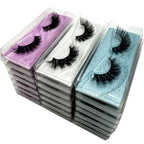New 21Pairs Natural Fluffy Volume False Eyelashes Dramatic Thick 3D Mink Lashes Extension Makeup Lashes Wholesale Cílios In Bulk