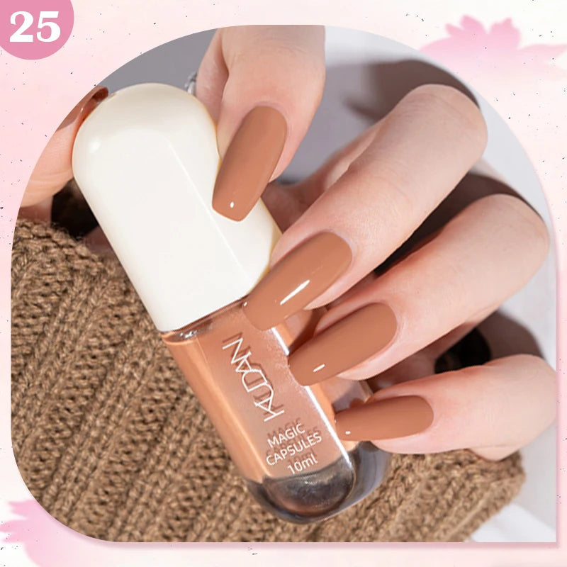 10ml Water-Based Peel Off Nail Polish 40 Colors Long Lasting Quick Drying No Need of Lamp to Cure Nail Supplies Manicure Nails