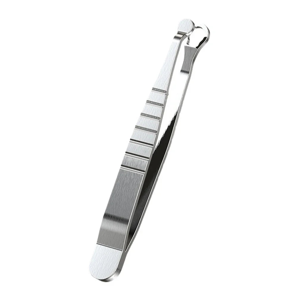 Universal Nose Hair Trimming Tweezers Stainless Steel Eyebrow Nose Hair Cut Manicure Facial Trimming Makeup Scissors Trimmer