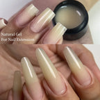 MSHARE 50ml Natural Nails Gel Builder Nalil Tpo Free Self Leveling Gel for Nail Extension Construction Pink Shade UV Led Gel