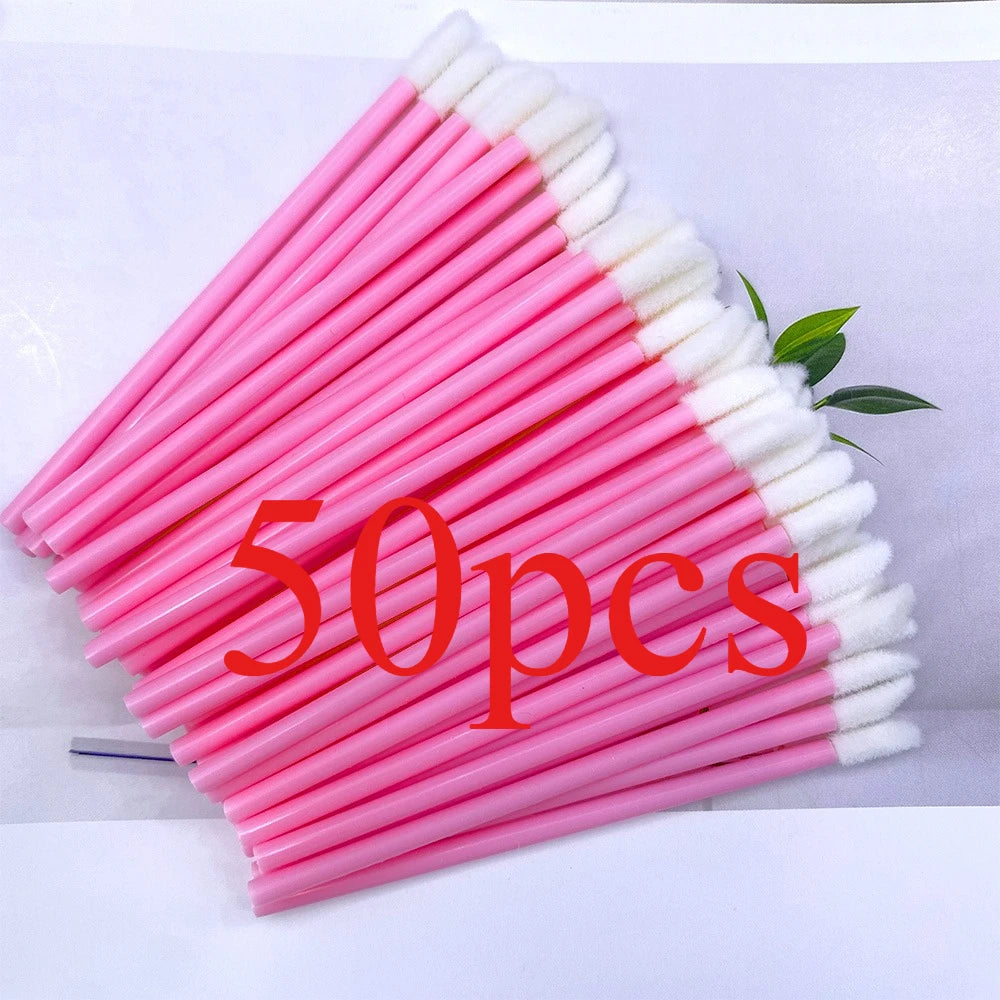 50/500PCS Disposable Lip Brush Eyelash Extension Makeup Brushes Lash Extension Mascara Applicator Lipstick Wands Cosmetic Tools
