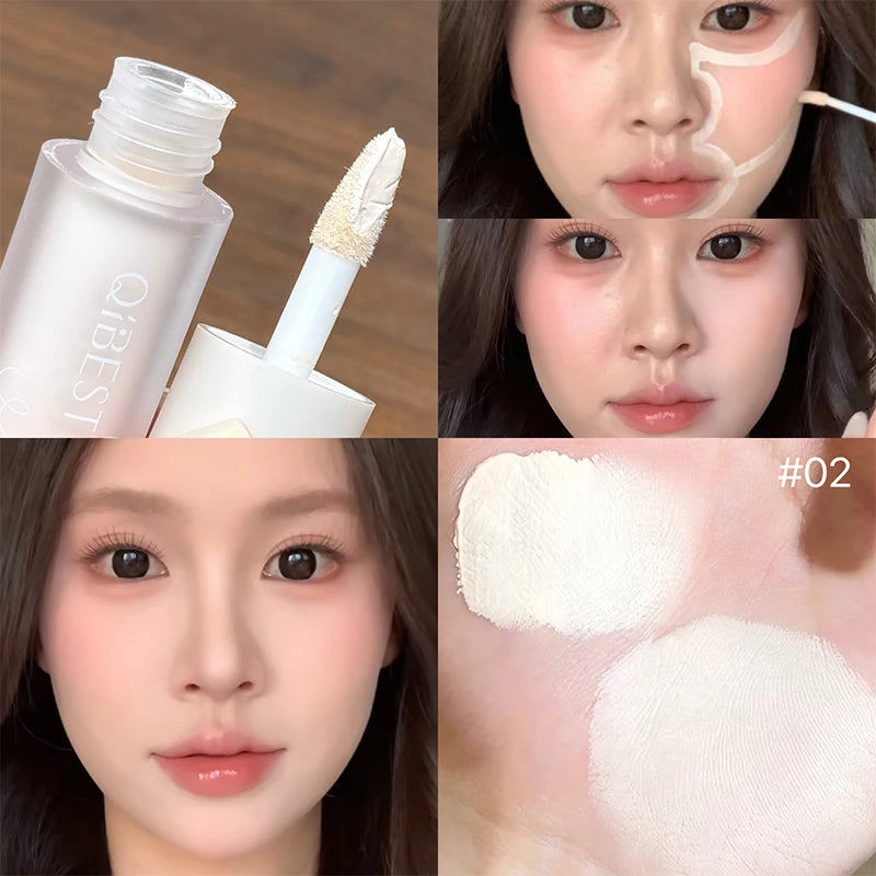 QIBEST Liquid Contour Highlighter Multi-purpose Blush Cream Matte Face Blusher Cheek Tint Eyeshadow Bronze Contouring Makeup
