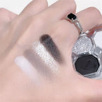 Black Light Star 4-color Eye Shadow Plate Smoky Makeup Dark Black Dark Cement Plate Cross-border Brightening Makeup Cosmetics