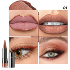YOUNG VISION Six-Shade Matte Pearl Shimmer Dual-Effect Lipstick Waterproof, Non-Transfer Lipstick Cosmetics
