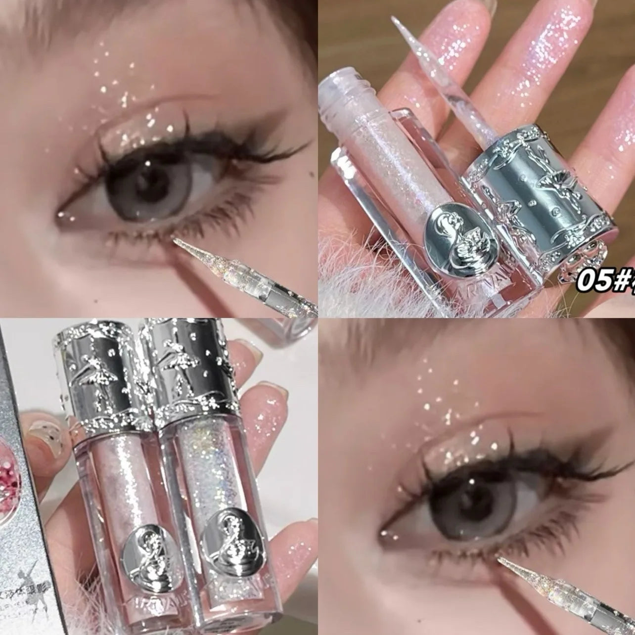 Art Value Balletism Glitter Liquid Eyeshadow Pearlescent Sequins Pearly Sparkling High Gloss Eyeliner Lying Silkworm Makeup