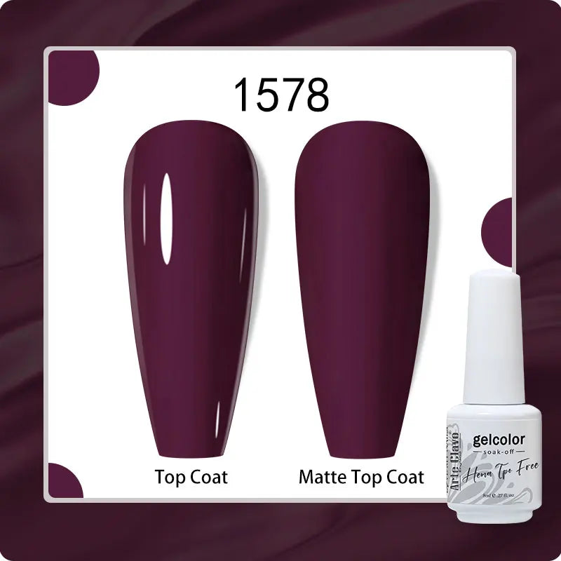 Arte Clavo 8ml HEMA TPO Free Gel Nail Polish Nail Art Manicure Semi Permanent Gel UV Hybrid Varnishes Base Top Coat Enamels New