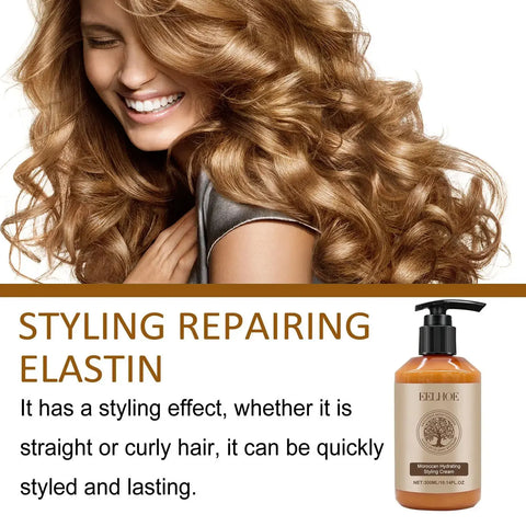 Hair Volumizing Cream Hair Conditioner Moroccan Hair Styling Products Curl Defining Nourish Essence Moisturizing Curl Enhancers