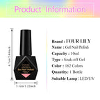 10ml Gel Nail Polish 162 Colors Nail Supplies Vernis Semi Permanent Nail Art Manicure Soak Off LED UV Gel Nail Varnishes Summer