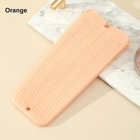 1PC Silicone Hair Curling Wand Cover Hair Straightener Storage Bag Hairdressing Curling Iron Insulation Mat Heat Resistant Pouch
