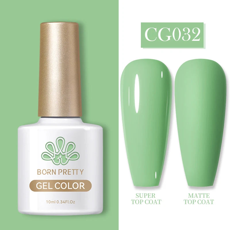 BORN PRETTY 10ml Gel Nail Polish Gel 130 Colors Semi Permanent Solid Nail Gel Varnish Soak Off UV Gel for Base Top Coat