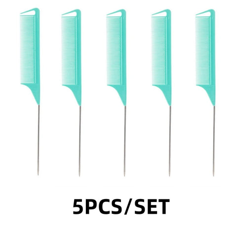 5PCS/12PCS Professional Candy Color Hair Styling Pointy Tail Comb for Wig, Partition, Braid, Hair Dye, and Highlights Hair Tool