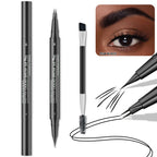 Curved Eyebrow Pen - Eyebrow Pencil, Brow Pencil 2-in-1 Dual-Ended Microblading Eyebrow Pen