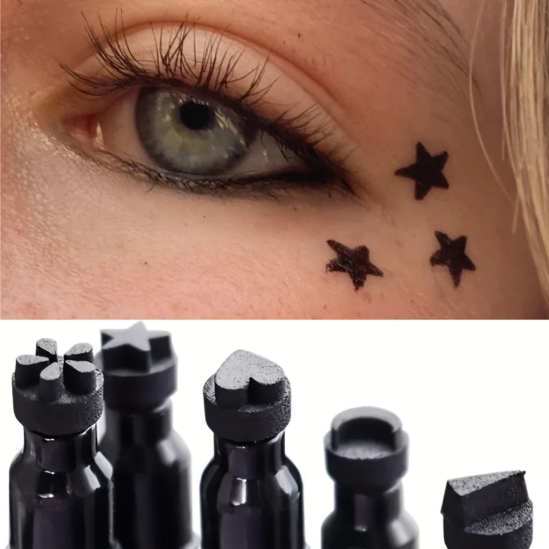 Black Eyeliner Stamp Triangle Dual-ended Liquid Eyeliner Waterproof Sweat-proof Quick Dry Eyeliner Makeup Seal Tool Cosmetics