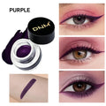 Waterproof Matte Black Eye Liner Paste with Blade Brush Soft Easy Coloring Slim Bold Gel Eyeliner Silkworm Cream Natural Tint