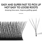 NATUHANA W-Shaped 4D 5D Volume Eyelash Extensions Premade Volume Fans W Shape Lashes Natural Soft False Eyelashes for Makeup